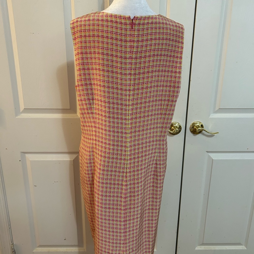 Maggy London silk shift dress, sz 16 - Picture 3 of 4